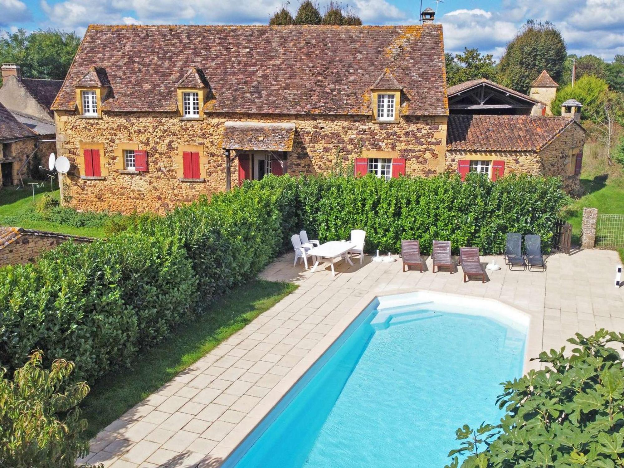 Charmante Maison En Pierre Avec Piscine Privee, 8 Personnes, Proche Des Bastides - Fr-1-824-19 Le Buisson-de-Cadouin Экстерьер фото
